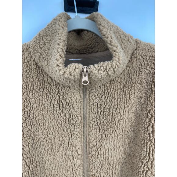 No Boundaries Juniors Brown Full Zipper Sherpa Jacket Size XL - Picture 3 of 10